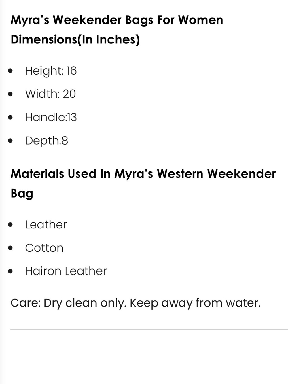 Myra weekender bag, handcrafted, new - Picture 8 of 8